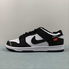 Cargar imagen en el visor de la galería, SB Dunk Low Levis Denim Black White Red LE0021-006