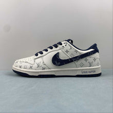 Cargar imagen en el visor de la galería, LV x SB Dunk Low Cream White Royal Blue Silver FC1688-123