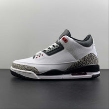 Cargar imagen en el visor de la galería, Air Jordan 3 Retro Infrared 23 White Black Cement Red 136064-123