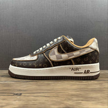 Cargar imagen en el visor de la galería, LV x Air Force 1 07 Low Damier Azur Brown LV Monogram 8A8PYL-101