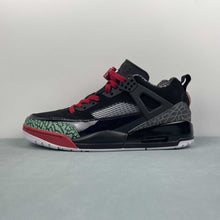 Cargar imagen en el visor de la galería, Air Jordan Spizike Low Black Varsity Red Classic Green FQ1759-060