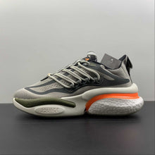Cargar imagen en el visor de la galería, Adidas AlphaBoost V1 Metal Grey Screaming Orange Olive Strata HP2763