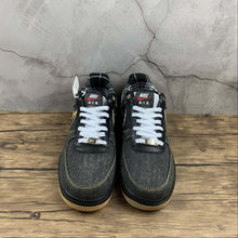 Cargar imagen en el visor de la galería, Air Force 1 Low Camo Denim Remix Black Multi-Color Metallic Gold DB1964-001