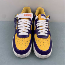 Cargar imagen en el visor de la galería, Air Force 1 07 Low Be True To Her School LSU Court Purple White University Gold Sail FJ1408-500
