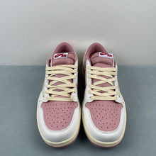 Cargar imagen en el visor de la galería, Travis Scott x Air Jordan 1 Low OG Pink Beige Red DM7866-600