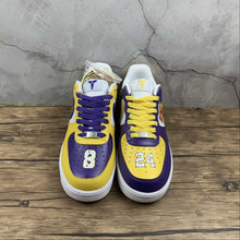 Cargar imagen en el visor de la galería, Air Force 1 07 Low “Lakers” Purple Yellow White Customised 315122-118