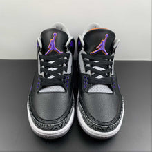 Cargar imagen en el visor de la galería, Air Jordan 3 Retro Court Purple Black Cement Grey White CT8532-050