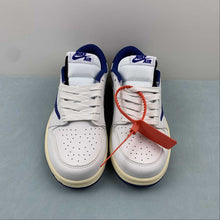 Cargar imagen en el visor de la galería, Travis Scott x Air Jordan 1 Low OG White Navy Blue Black DH7890-111