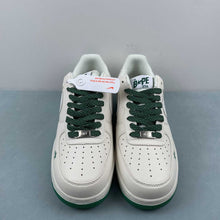 Cargar imagen en el visor de la galería, Air Force 1 07 Low BAPE Off White Green Brown FG6688-102
