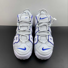 Cargar imagen en el visor de la galería, Air More Uptempo Embossed White Royal Blue FD0669-100