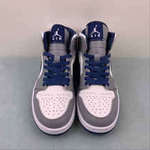 Cargar imagen en el visor de la galería, Air Jordan 1 Mid True Blue Cement Grey White DQ8426-014
