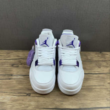 Cargar imagen en el visor de la galería, Air Jordan 4 Retro Court Purple Metallic White CT8527-115