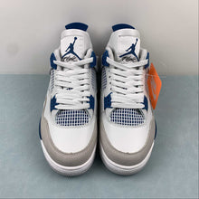 Cargar imagen en el visor de la galería, Air Jordan 4 Retro Military Blue Off-White Neutral Grey FV5029-141