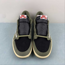 Cargar imagen en el visor de la galería, Travis Scott x Air Jordan 1 Low OG Black Sail Medium Olive Muslin DM7866-002
