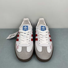 Cargar imagen en el visor de la galería, Adidas Samba Vegan Hello Kitty White Grey with Red Print B75806
