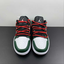 Cargar imagen en el visor de la galería, Air Jordan 1 Low Vibe White Green Black Red 553558-963