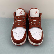 Cargar imagen en el visor de la galería, Air Jordan 1 Low Dune Red White Lobster Sail Vachetta Tan FJ3459-160