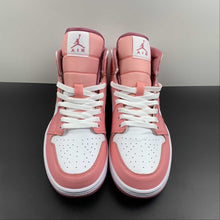 Cargar imagen en el visor de la galería, Air Jordan 1 Mid Valentine's Day Coral Chalk Desert Berry White DQ8423-616