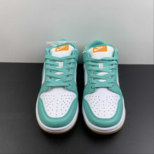 Cargar imagen en el visor de la galería, SB Dunk Low White Turquoise Green Orange DV2190-100
