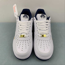 Cargar imagen en el visor de la galería, Air Force 1 07 Low Navy Blue White Gold DD1225-006