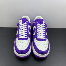 Cargar imagen en el visor de la galería, Louis Vuitton Trainer Snaker x Air Force 1 White Purple LK0231