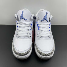 Cargar imagen en el visor de la galería, Air Jordan 3 Retro UNC White Valor Blue Tech Grey CT8532-104