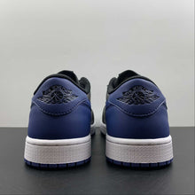 Cargar imagen en el visor de la galería, Air Jordan 1 Retro Low OG Black Mystic Navy-White CZ0790-041