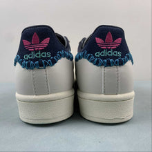 Cargar imagen en el visor de la galería, Feifei Ruan x Adidas Superstar Chalk White Navy ID1139