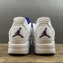 Cargar imagen en el visor de la galería, Air Jordan 4 Retro Court Purple Metallic White CT8527-115