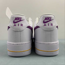 Cargar imagen en el visor de la galería, Air Force 1 07 Low EMB Lakers White Bold Berry Speed Yellow FJ4209-100