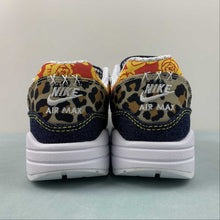 Cargar imagen en el visor de la galería, Air Max 1 Premium Denim Leopard University Gold Picante Red FJ4452-432