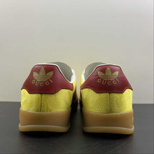 Cargar imagen en el visor de la galería, Adidas x Gucci Gazelle Yellow Red White