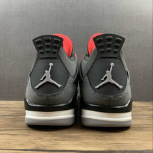 Cargar imagen en el visor de la galería, Air Jordan 4 Retro Infrared 23 Black Dark Grey Cement Grey DH6927-061