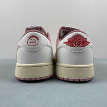 Cargar imagen en el visor de la galería, Travis Scott x Air Jordan 1 Low OG Pink Beige Red DM7866-600