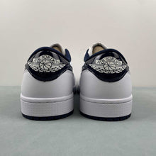 Cargar imagen en el visor de la galería, Air Jordan 1 Retro Low 85 White Metallic Navy FB9933-141