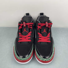 Cargar imagen en el visor de la galería, Air Jordan Spizike Low Black Varsity Red Classic Green FQ1759-060