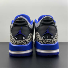 Cargar imagen en el visor de la galería, Air Jordan 3 Retro Sport Blue Black Wolf Grey 136064-007