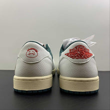 Cargar imagen en el visor de la galería, Travis Scott x Air Jordan 1 Low OG Dark Green White Red CQ4277-993