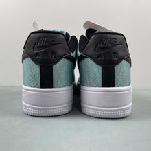 Cargar imagen en el visor de la galería, Air Force 1 07 Low Flyknit 2.0 Turquoise Black CI0051-600