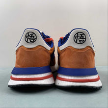 Cargar imagen en el visor de la galería, Dragon Ball Z x Adidas ZX 500 RM Son Goku Res Royal Collegiate Hi Orange Red D97046