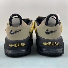 Cargar imagen en el visor de la galería, Air More Uptempo Low x AMBUSH Limestone Vivid Sulphur Black FB1299 200