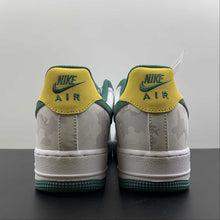 Cargar imagen en el visor de la galería, Air Force 1 Low White Dark Green Yellow AF1234-009