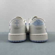 Cargar imagen en el visor de la galería, Fragment Design x Travis Scott x Air Jordan 1 Low OG SP LV White Blue BB6588-103