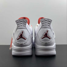 Cargar imagen en el visor de la galería, Air Jordan 4 Retro GS University Red White Metallic Silver 408452-112