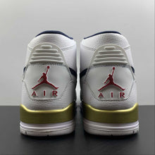 Cargar imagen en el visor de la galería, Air Jordan Legacy 312 High White Blue Gold AV3922-101