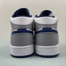 Cargar imagen en el visor de la galería, Air Jordan 1 Mid True Blue Cement Grey White DQ8426-014
