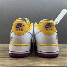 Cargar imagen en el visor de la galería, Air Force 1 07 Low 75th Anniversary NBA White Purple Yellow DC8864-001