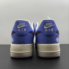 Cargar imagen en el visor de la galería, LV x Air Force 1 07 Low Navy Blue Brown White 315122-010