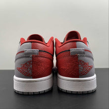 Cargar imagen en el visor de la galería, Air Jordan 1 Low SE Split Gym Red Cement Grey Black White DR0502-600