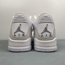 Cargar imagen en el visor de la galería, Air Jordan 3 Retro White Metallic Silver White CT8532-111